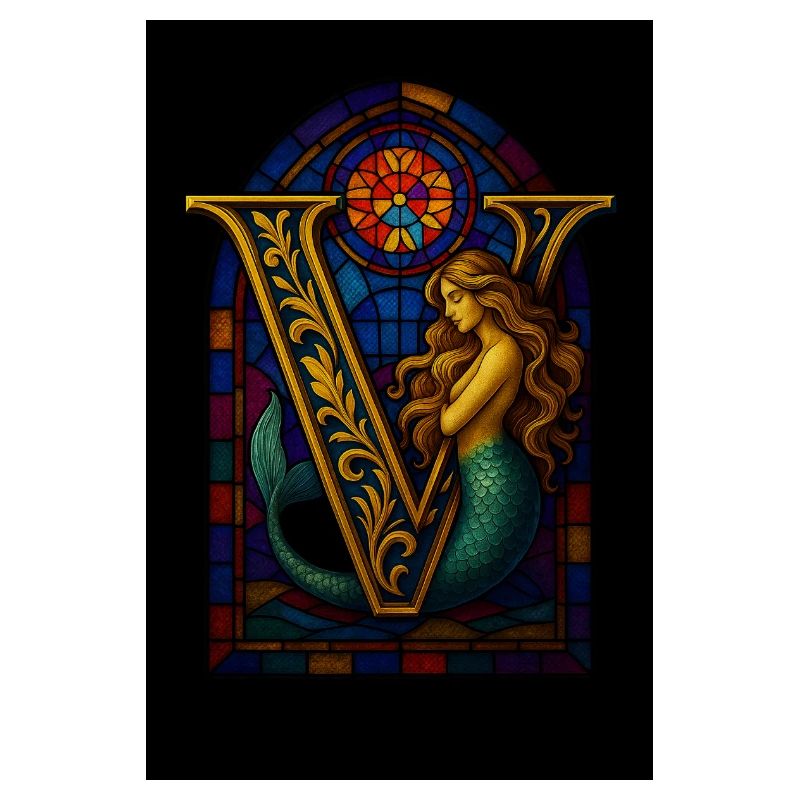 V – Magisches Ornament mit Nixe