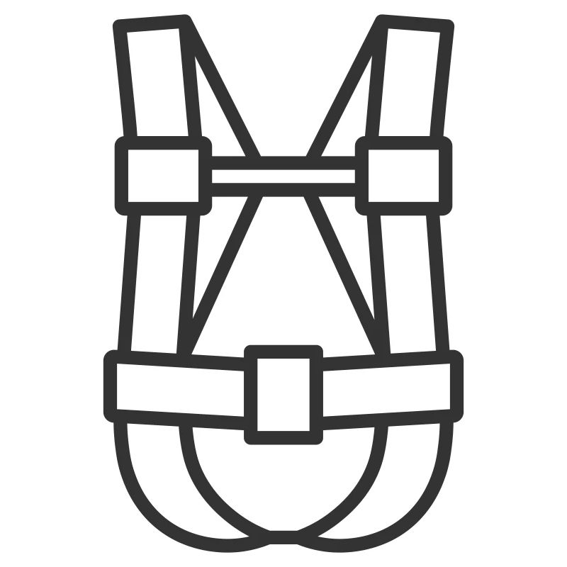Klettergurt Line Icon