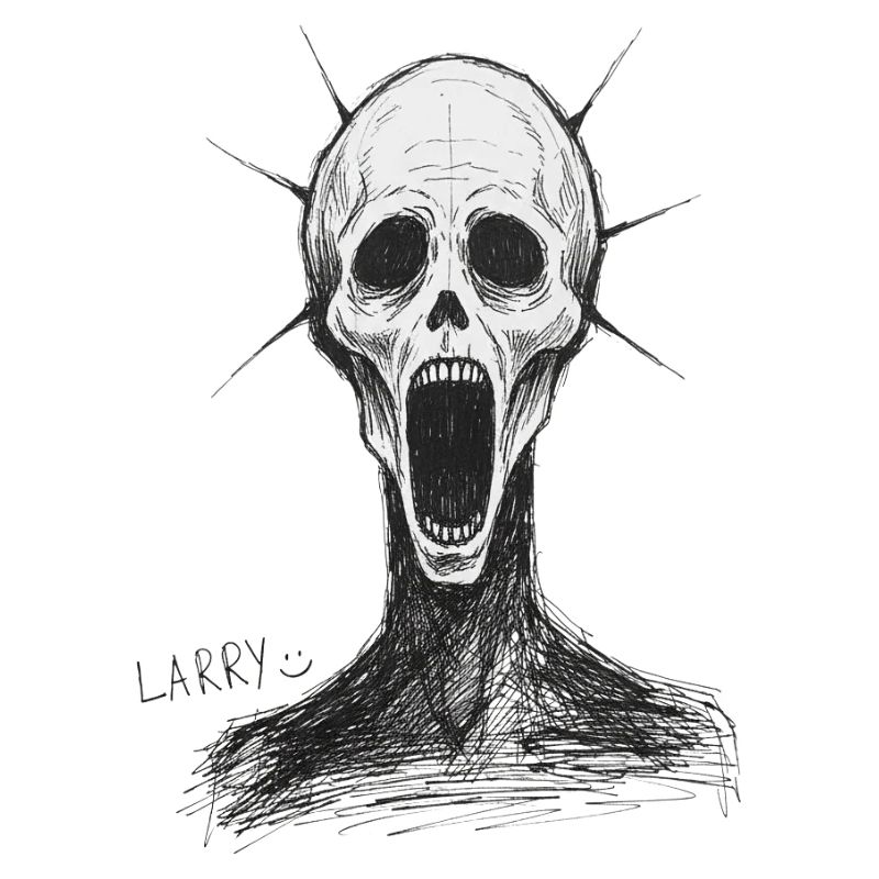 Larrys dunkle Maske