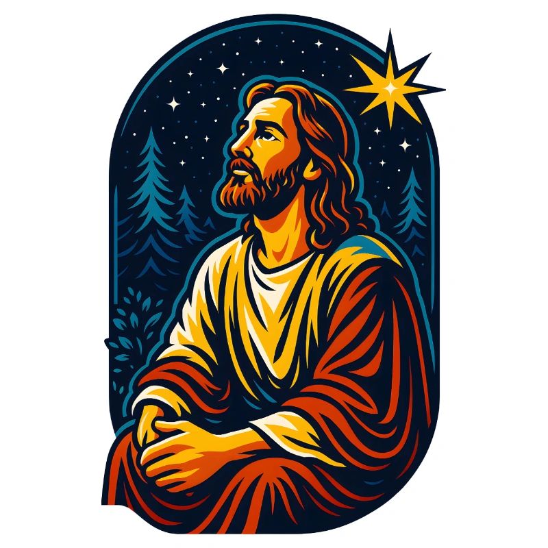 Le Christ dans la forêt étoilée, Jésus