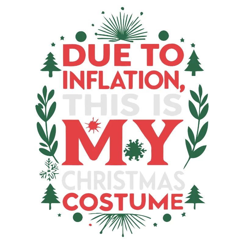 Inflation-Weihnachtskostüm