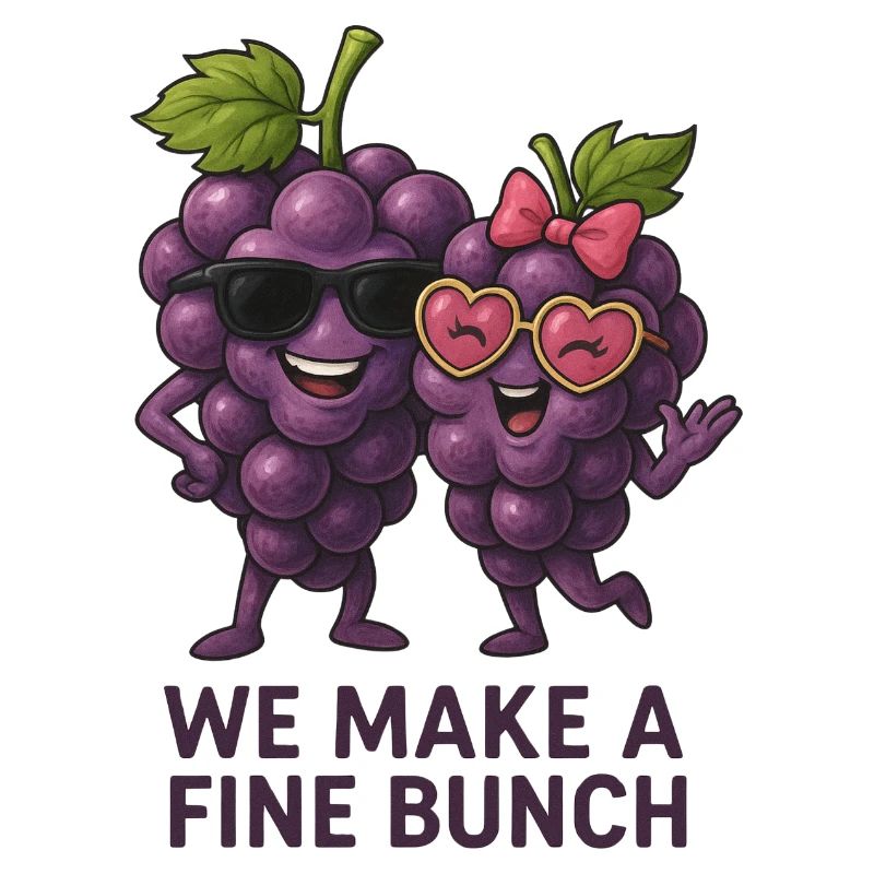 Une grappe fine de raisins avec style