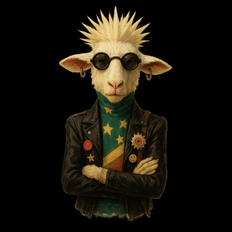 Punkgoat mit Sternenband