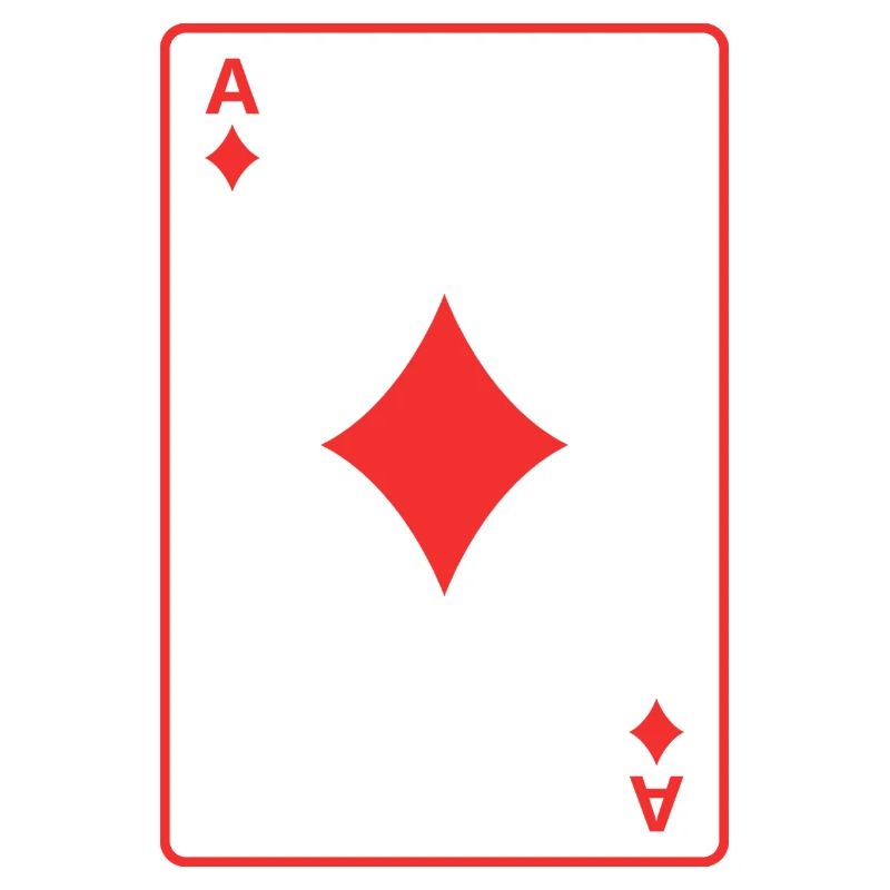 Rotes Karo-Ass