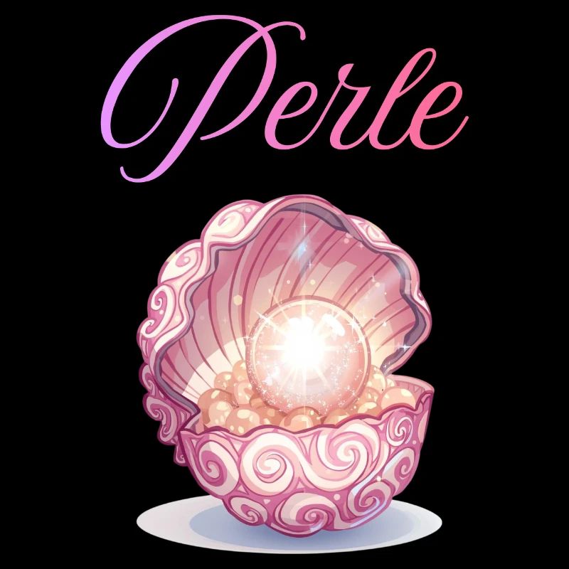 Perle dans la Coquille de Rose