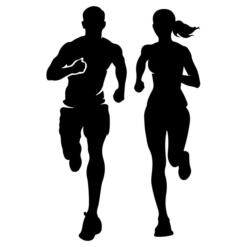 Marathon par équipe Marathon Silhouette