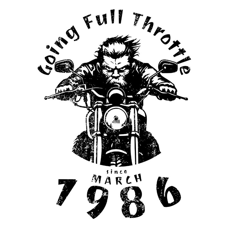 40. Geburtstag Going Full Throttle Since 03/1986