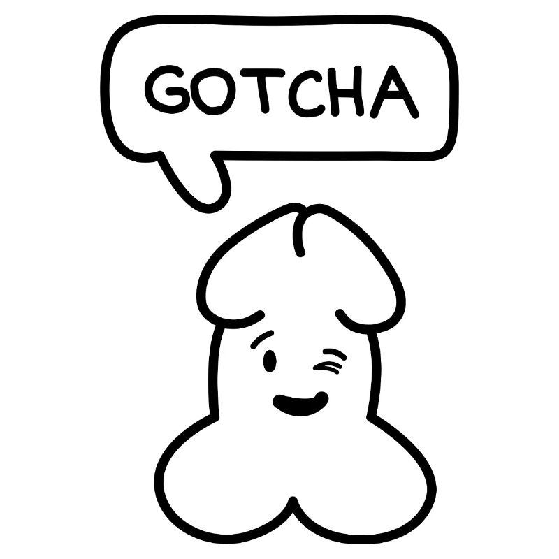 Émoticon drôle Junior 'Attrapé'