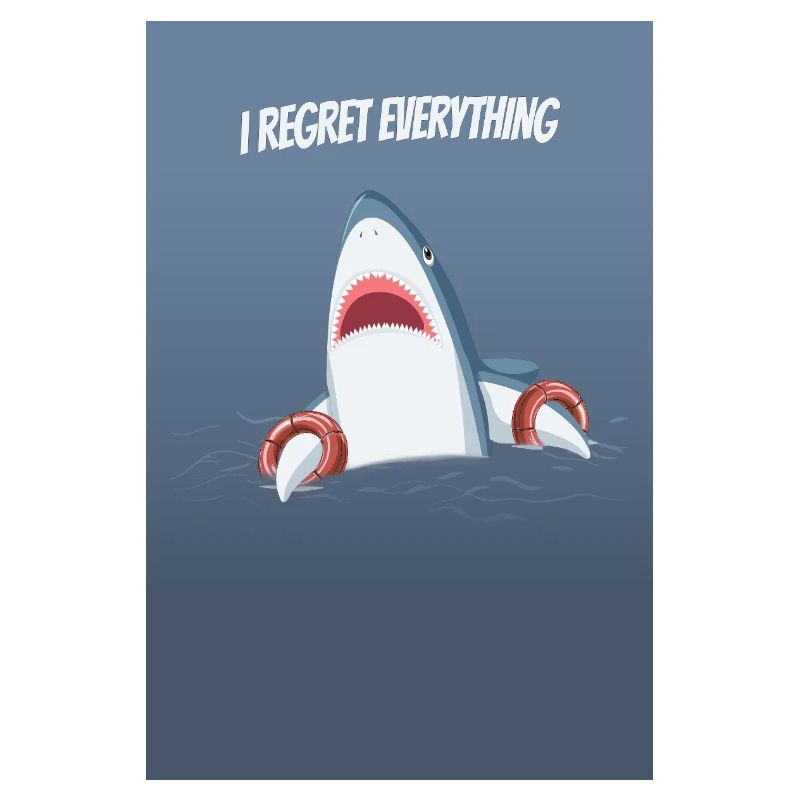 I Regret Everything Funny Shark Humor Saying