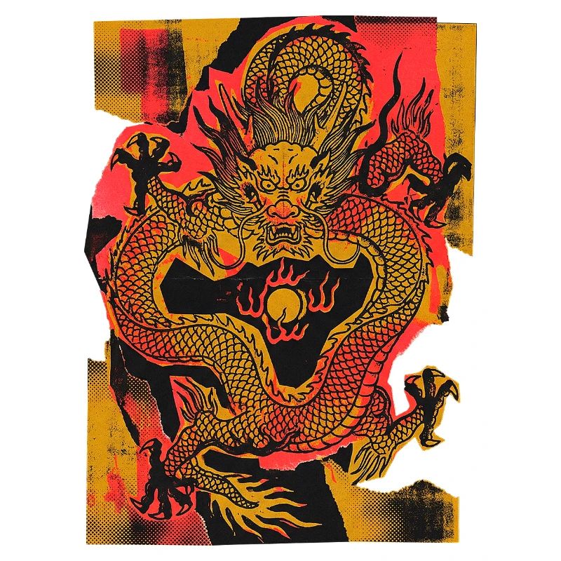 Art chinois des dragons