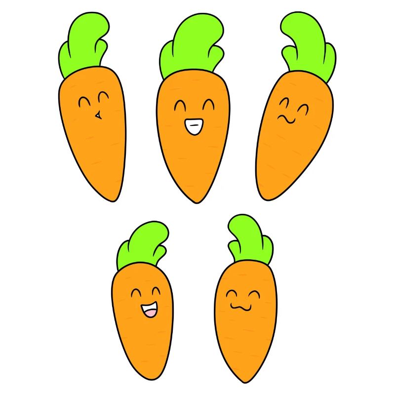 Cute carrot face