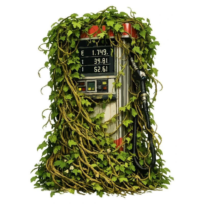 Efeu-Eingeschlossene Pumpe