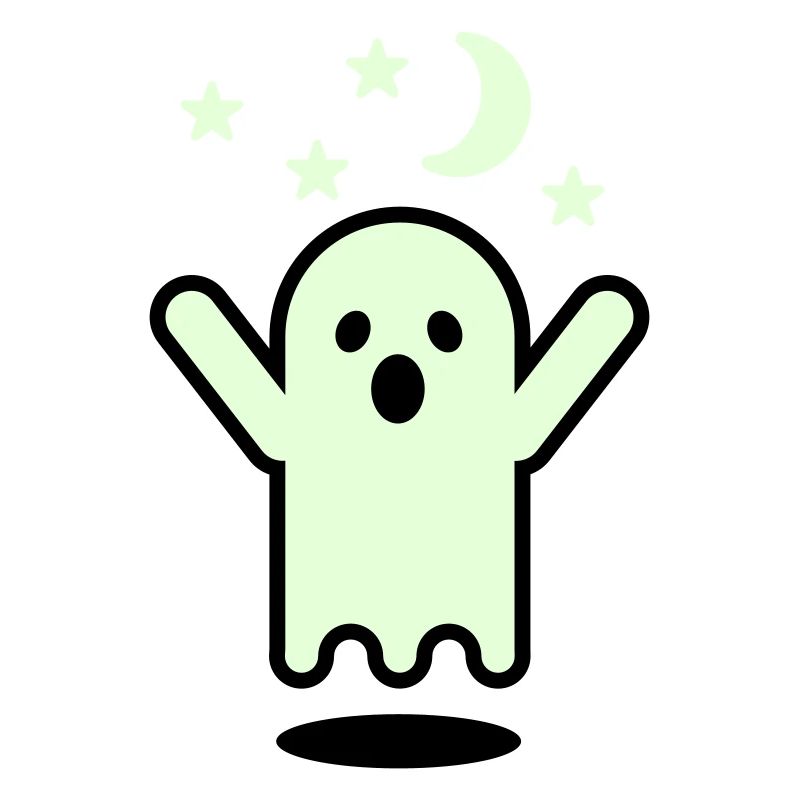 Glow in the dark ghost