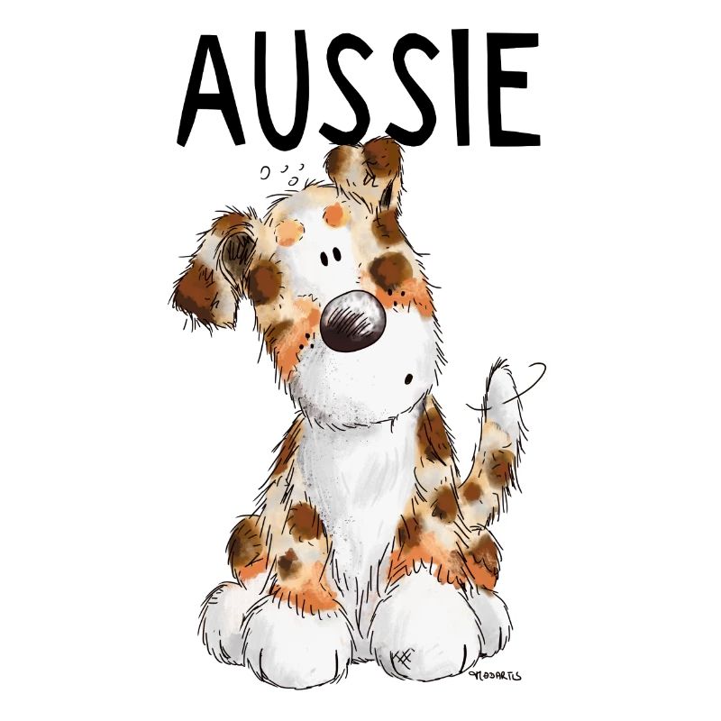 Fröhlicher Aussie - Australian Shepherd - Geschenk