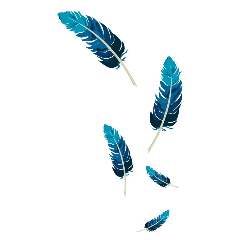 Blue Feathers