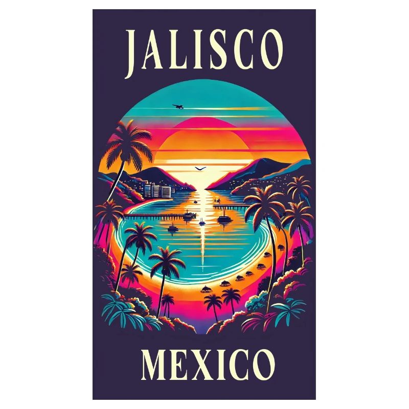 Jalisco Mexico palm tree design