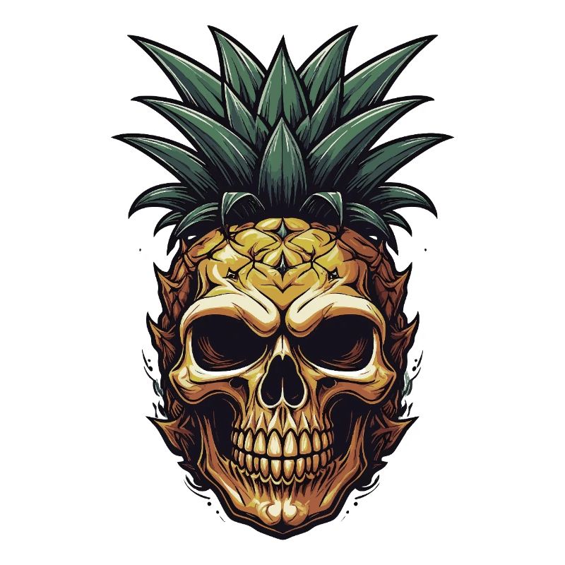 Crâne d’ananas tropical