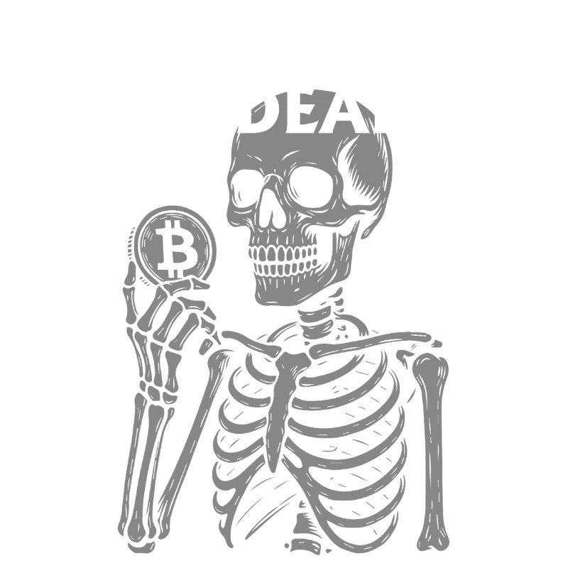 Bitcoin Is Dead Skeleton