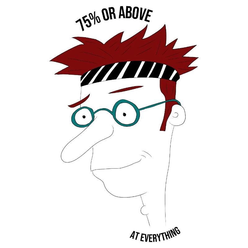 75 % ou plus à tout, mec