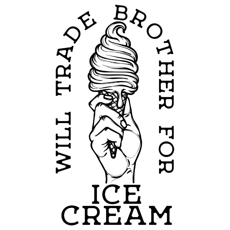 Süßigkeiten Humorvoll Statement Lecker Eis