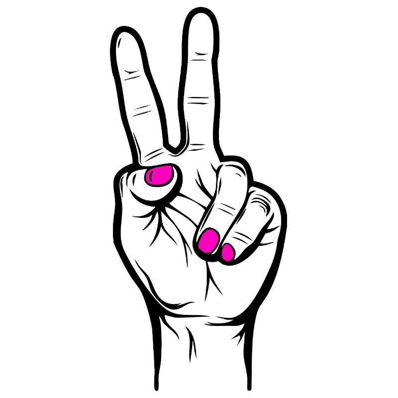 Peace Neon Pink