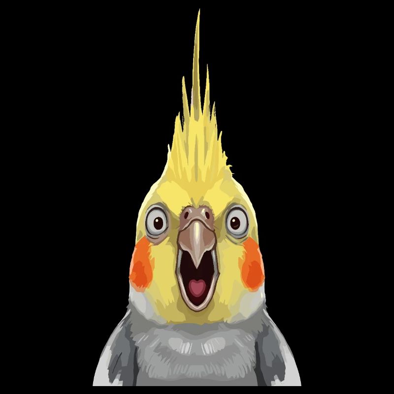Expressive Cockatiel Pop Print