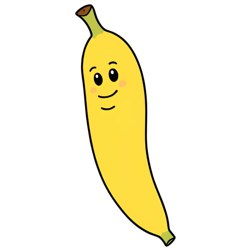Banana Mascotte Fruchtfigur
