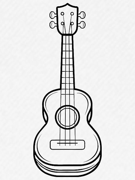 Ukulele Skizze