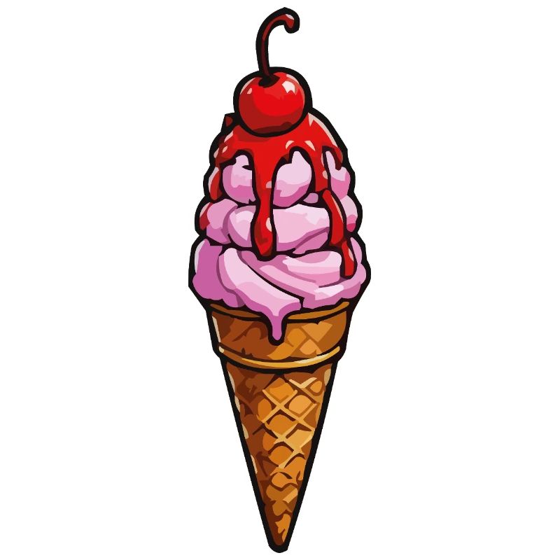Kirsche Erdbeere Eiscreme