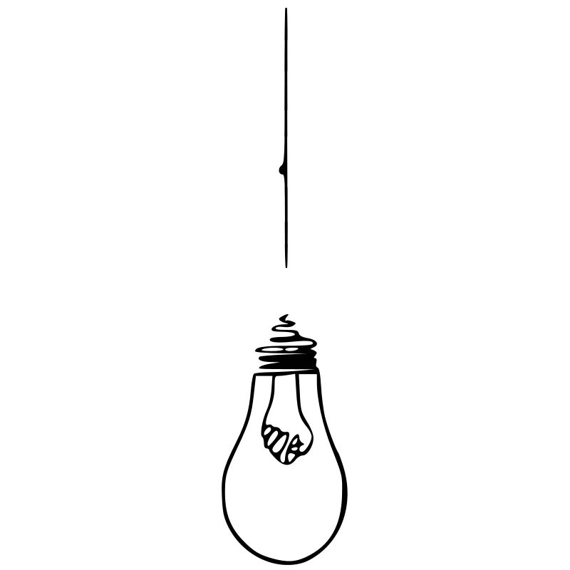 Lamp light bulb tie