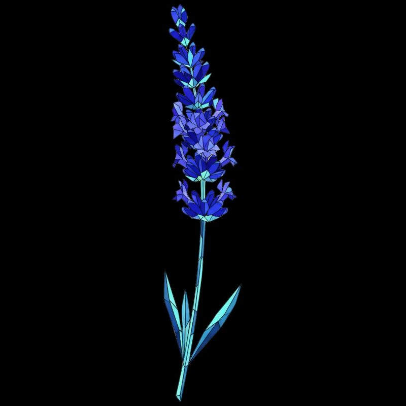 Blaue Lavendel-Glasblume