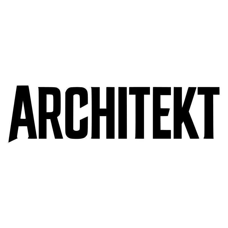 Architekt Schriftzug