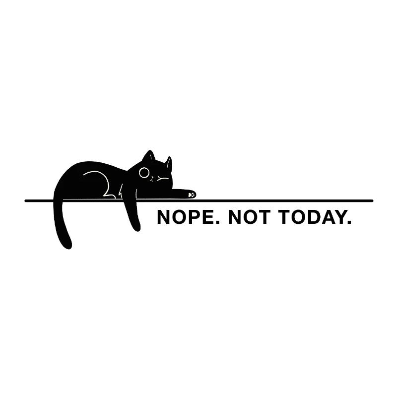 Non. Pas aujourd’hui. – Énoncé minimal du chat