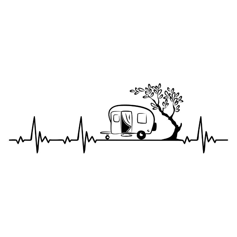 Caravan Camping Heartbeat frequency pulse ECG