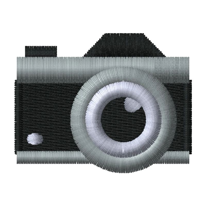 Camera embroidered