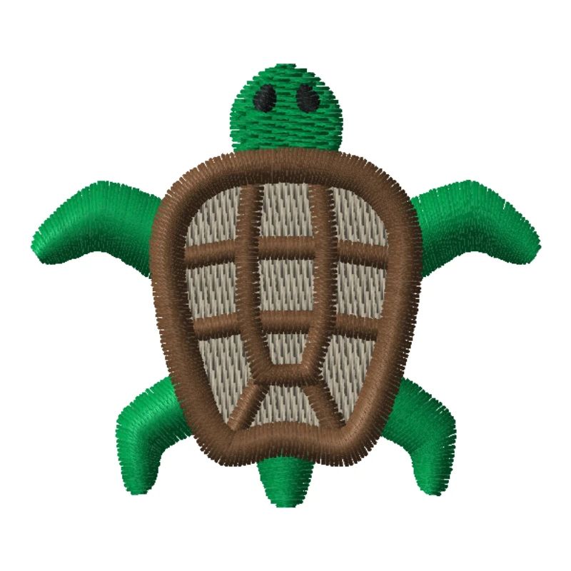 Embroidered turtle