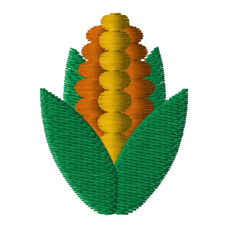 Corn embroidered