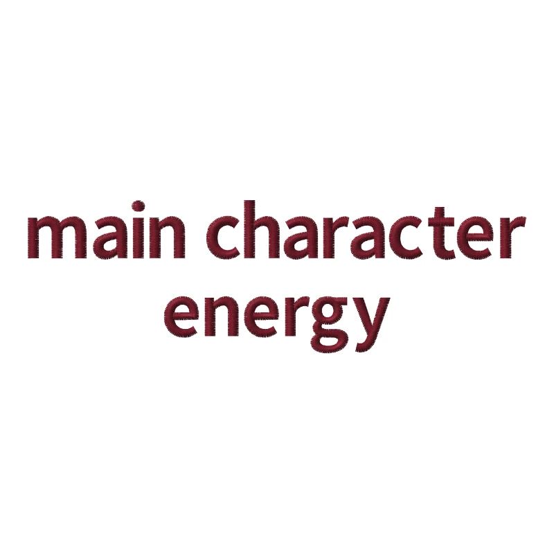 Statement Spruch bestickt