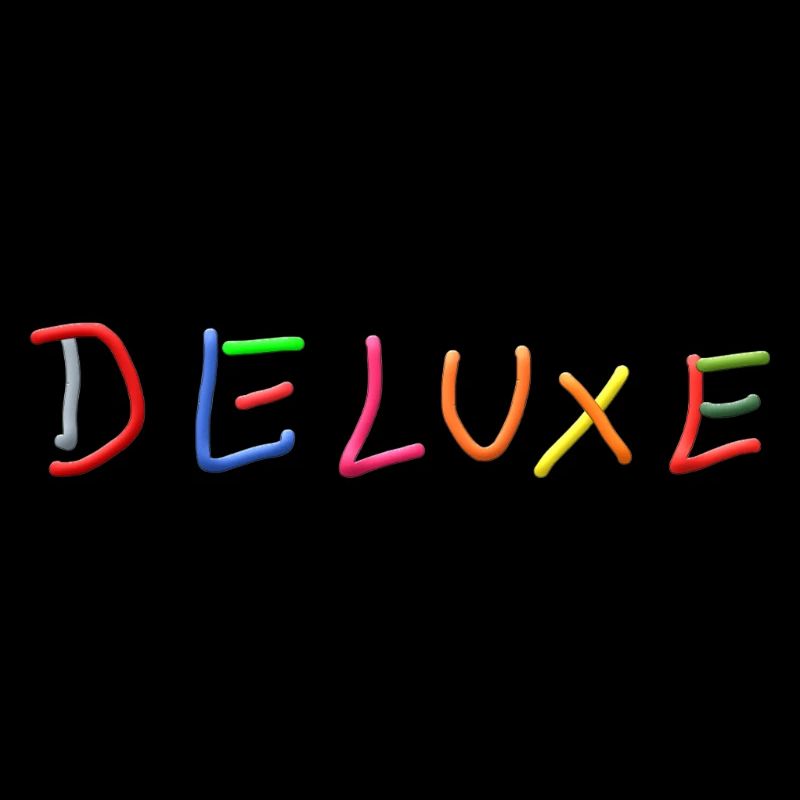 Lettrage arc-en-ciel de luxe