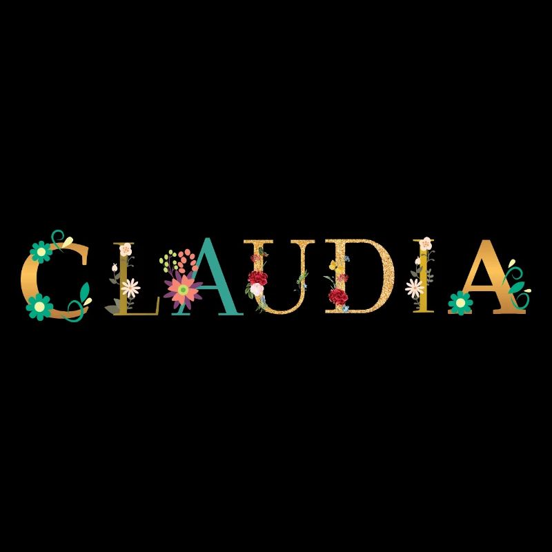 Le nom de CLAUDIA est fleuri