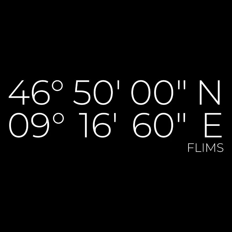 Coordinates Flims Graubünden, Switzerland
