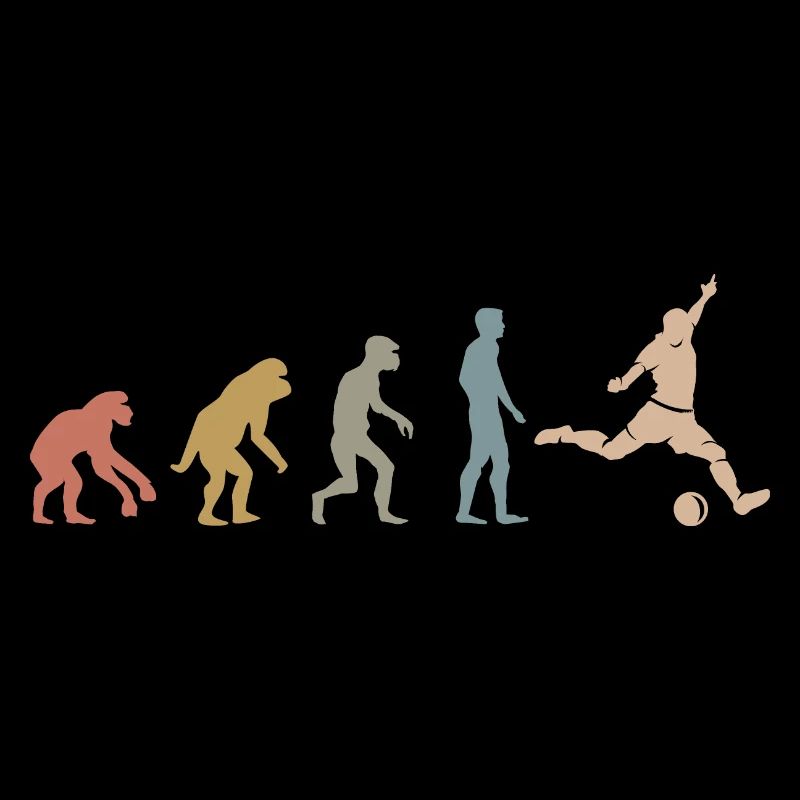 Rétro Football Evolution Dessins Drôles Fan De L’équipe