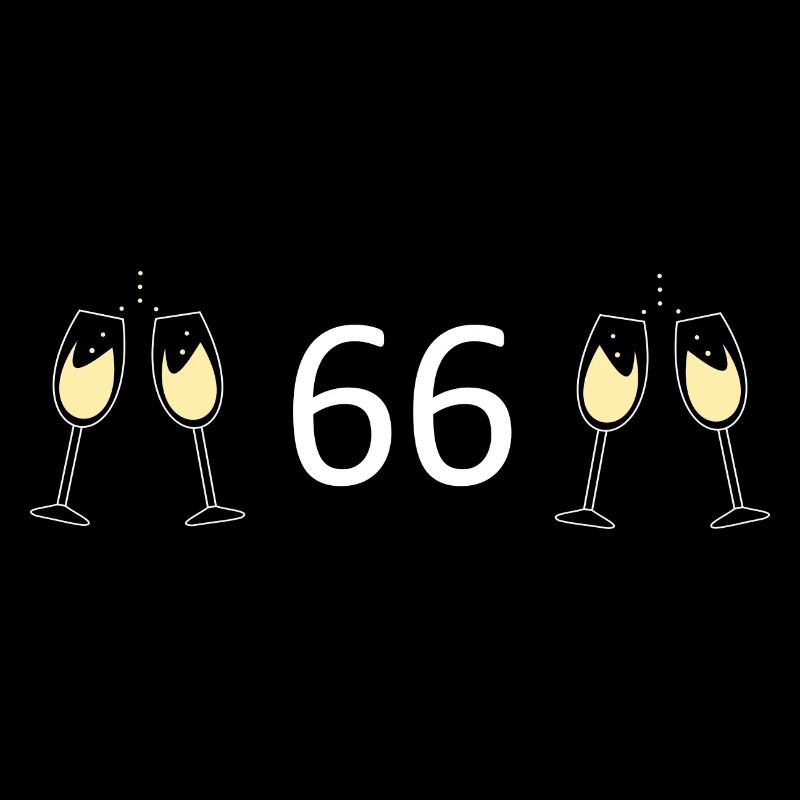 66e anniversaire 66 ans Jubilé 66 Numéro 66