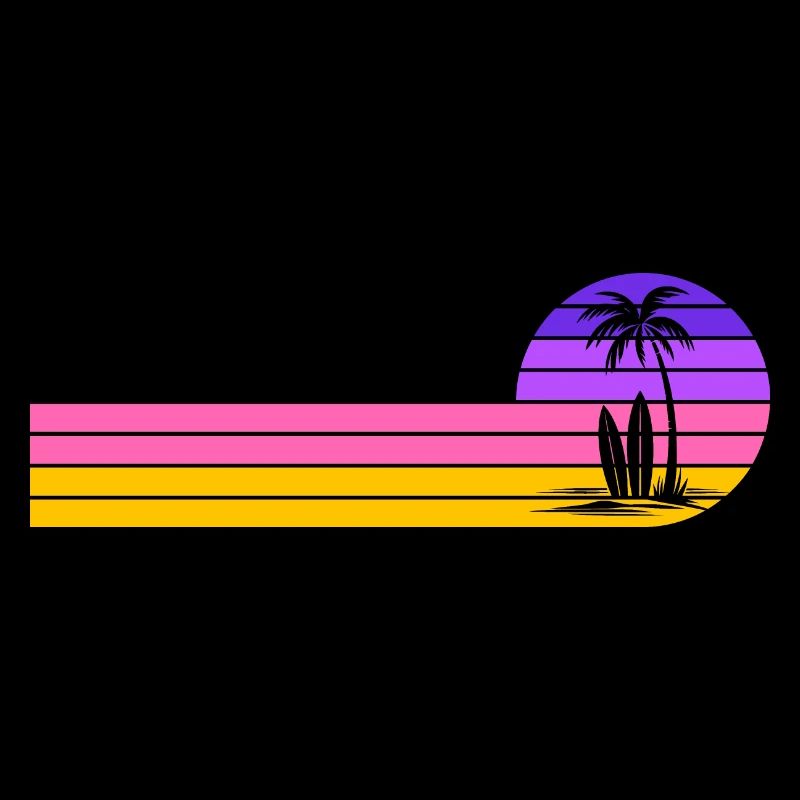 Coucher de soleil sur la plage