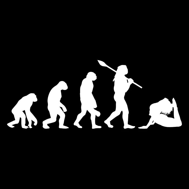 Evolution des Yoga Lustiges Namaste-Yoga-Geschenk