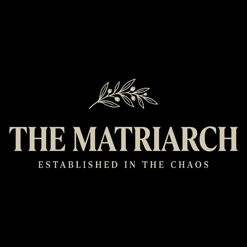 Matriarch Logo Botanischer Stil