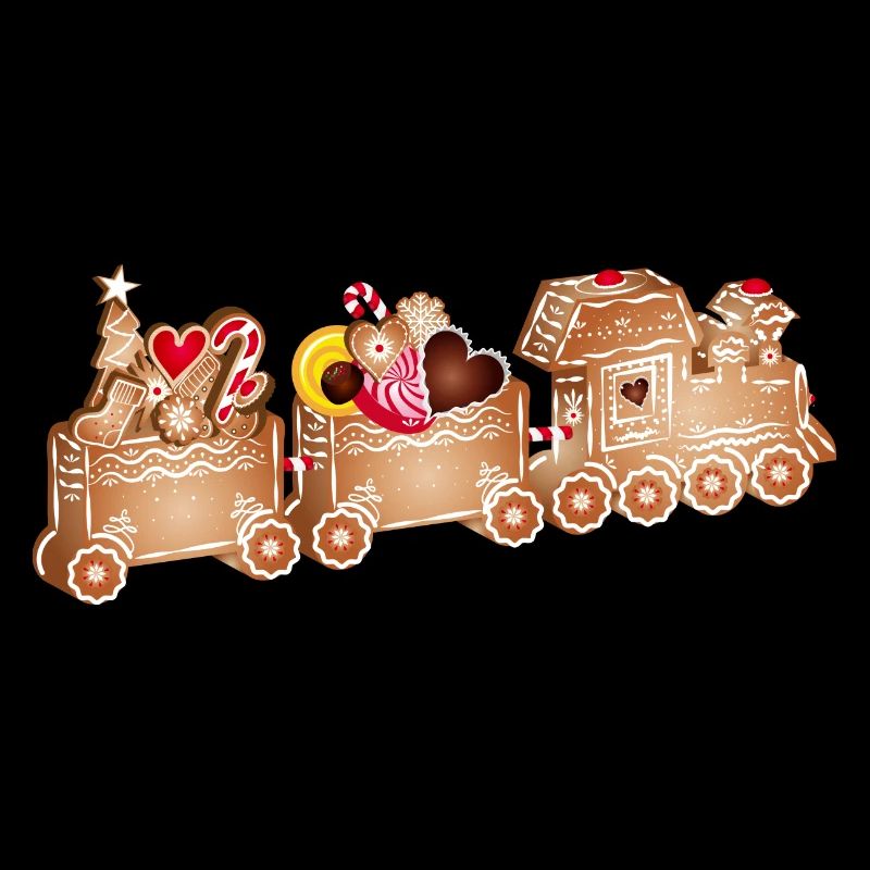 magical 3D gingerbread railway for Christmas