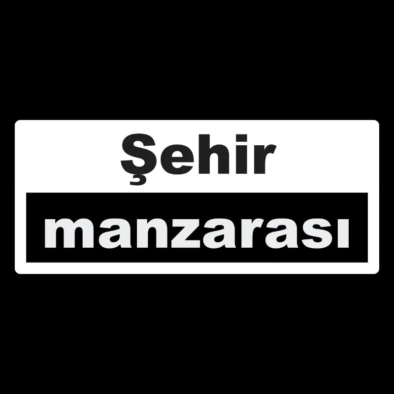 Cityscape Typography Turkish