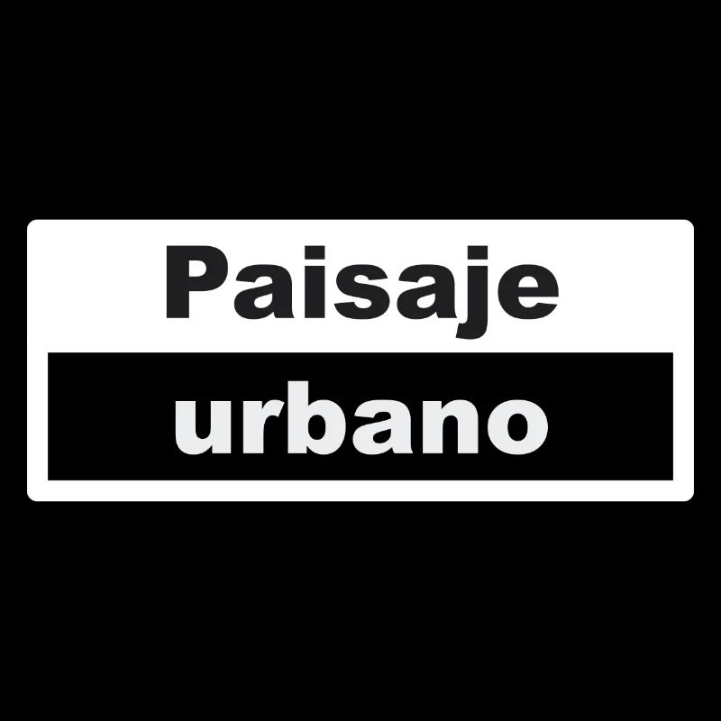 Stadtbild Typografie spanisch