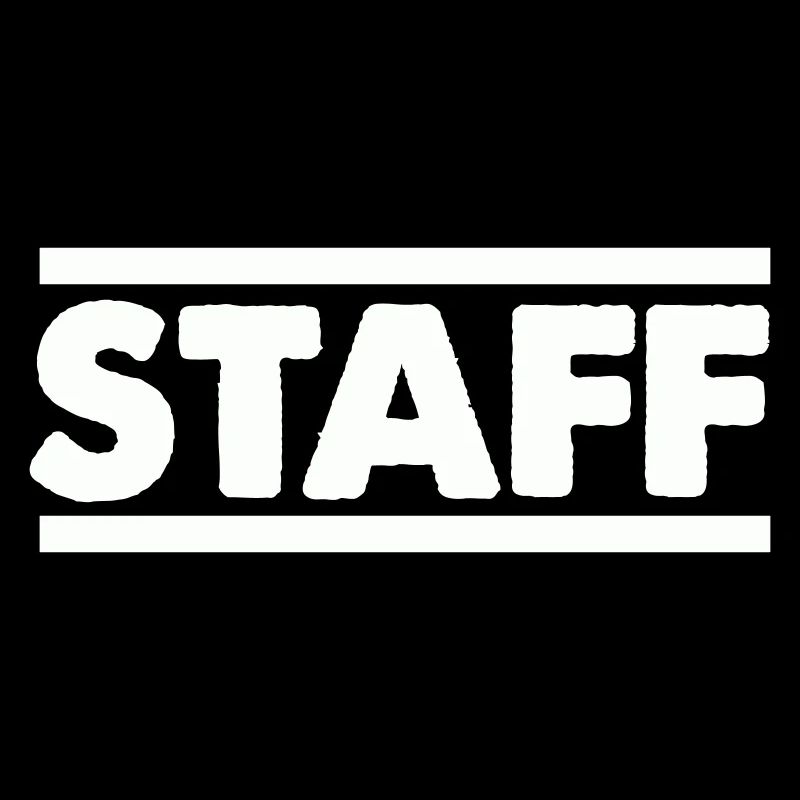 Staff Schriftzug Bold Kontrast